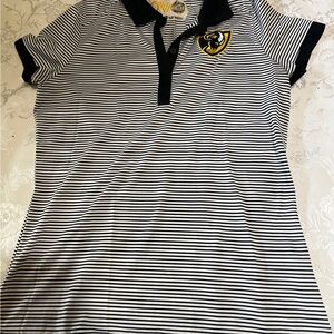 Nike VCU logo women’s polo black and white size Med short sleeve